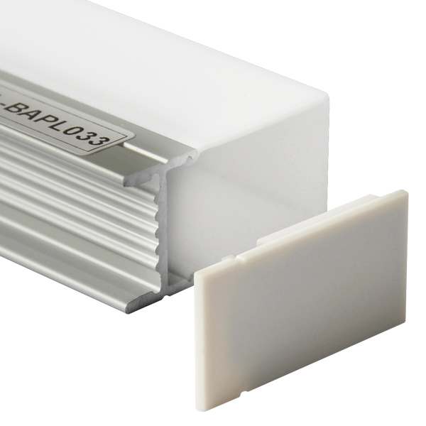 HL-BAPL033 Height 15mm Ceiling Recessed Extruded Aluminum Channel Profile Good heatsink For Width 19.6mm LED ribbon lights